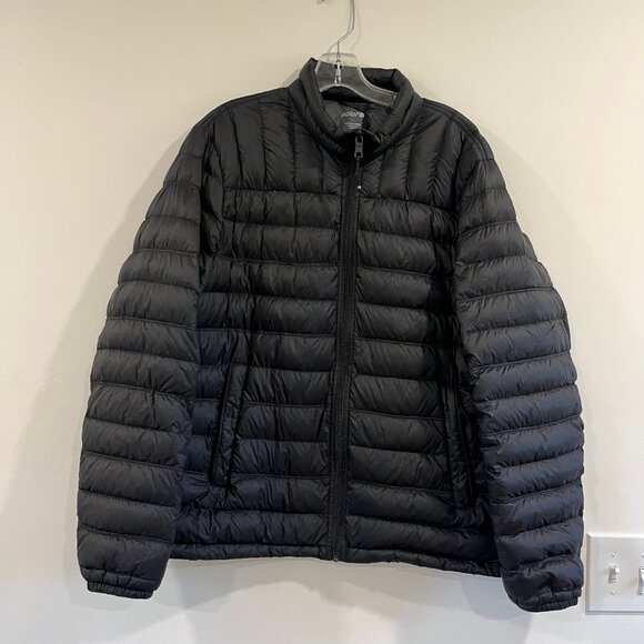 Solaris Men's Packable Down Puffer Jacket Black Size Large - Picture 1 of 10